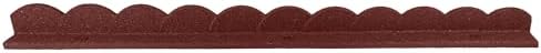 Playsafer L Shaped Flexible Rubber Scalloped Edger for Lawns Landscaping and Playground | Easy No Dig Installation| 4
