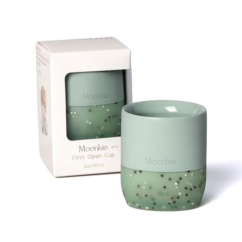 Moonkie Trinklernbecher, Schnabeltasse Baby Silikon, Trinklernbecher ab 4...
