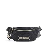 moschino gürtel damen sale Maße: 26 x 10 x 9 cm (B x H x T). Material: Kunstleder, Reißverschluss, verstellbarer Gürtel aus Stoff mit Logo