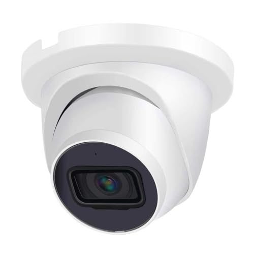 OHBET DahuaSecurity 4K 8MP PoE IP Dome Camera Outdoor AI Security Turret Camera with Human & Vehicle Detection 98ft IR Night Vision IP67 Built-in Mic Smart Surveillance for Home