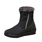 ブーツ レディース スノーブーツ ロングブーツ 防水 冬 裹起毛 雪靴 防寒防滑 撥水加 長靴 スキー ブーツ スノーシューズ おしゃれ 超軽量 滑り止め 綿靴 通勤 通学用 ブラック vigerkar スノーブーツ レディース スノーシューズ 防寒 ブーツ 防寒靴 防寒 あったかい 保温 もこもこ 滑りにくい ブーツ シンプル 防滑のアウトドアシューズ 通学 通勤用 バイク用 冬用 ウィンターブーツ boots A050 (25.0 cm/黒)