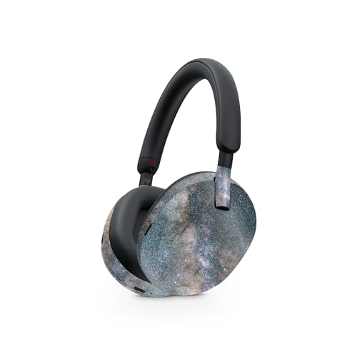 Image of MightySkins Glossy Glitter Skin Compatible with Sony WH-1000XM5 Headphones - Galactic Landscape | Protective, Durable High-Gloss Glitter Finish | Easy to Apply