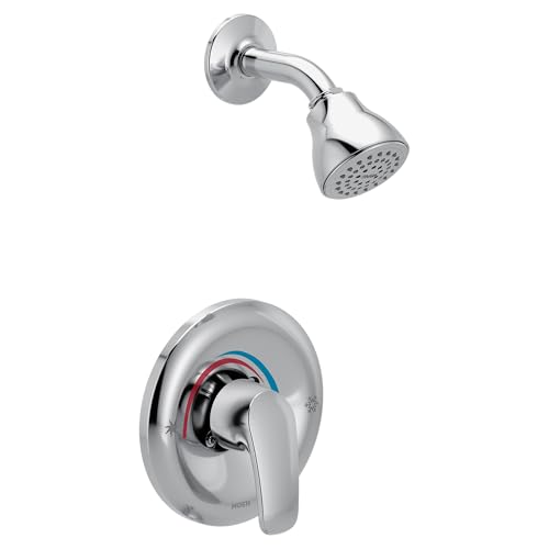 Moen Chateau Chrome Eco-Performance Shower Trim Kit with Showerhead and Handle Posi-Temp Valve Sold Separately TL5182EP