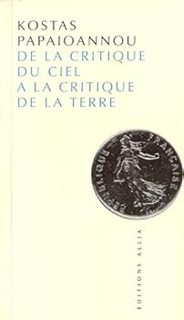 Paperback DE LA CRITIQUE DU CIEL A LA CRITIQUE DE LA TERRE [French] Book