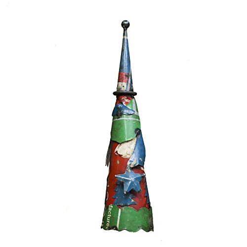 Santa Clause figurine fer recyclé 3X12 | Ornement clôture - 2