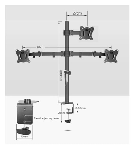 Support de moniteur double écran T902-K3 pour libérer l'espace de bureau