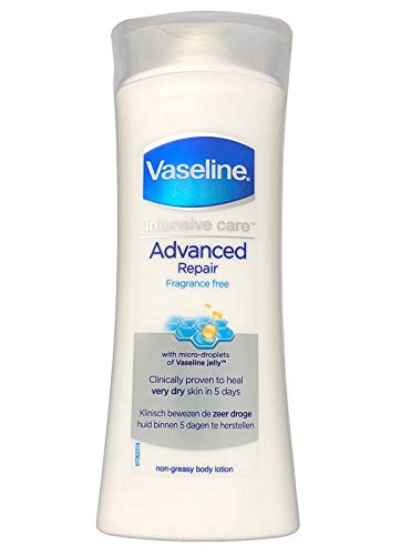 6 x Vaseline Intensivo Cuidado – Loción corporal – Advanced Repair – para pieles sensibles – 400 ml