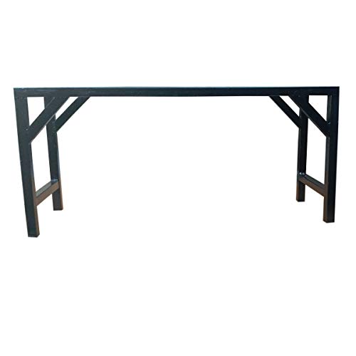 Image of Iron Single Step Flower Pot Holder Plant Stand Garden Bench for Roof and Outdoor Heavy Duty Hold Up to 175KG