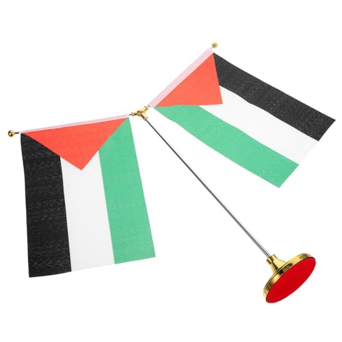 Drapeau de table Palestine stable DOITOOL support en Y anti-basculement bureau - 4