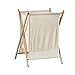 Kosz na bieliznę Kosz na bieliznę Składany bambusowy kosz na bieliznę X-Frame, Wózek do sortowania bielizny z drewna bambusowego, Kosz na bieliznę Przenośny, trwały kosz na pranie, Przechowywanie br