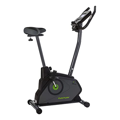 Tunturi Cardio Fit E30 Ergometer Heimtrainer - Fahrradtrainer - Fitnessfahrrad -Fahrradergometer - Hometrainer mit Handpulssensoren + Tablethalterung - Magnetbremssystem und LCD-Bildschirmanzeige