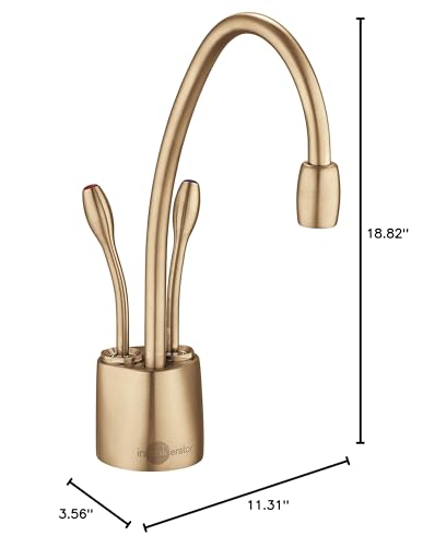 Image of InSinkErator F-HC1100-BB Indulge Hot and Cool Water Dispenser Faucet, Brushed Bronze