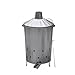 Price comparison product image CrazyGadget® 90 Litre Extra Large Galvanised Metal Incinerator with Lid + Ash Shovel & Poker