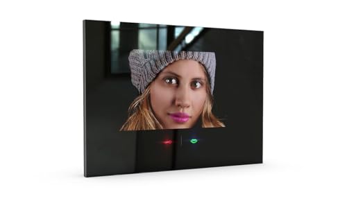 m-e modern-Electronics 41289 WLAN Video-Türsprechanlage mit Inneneinheit schwarz