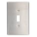 Leviton 84101-40 1-Gang Toggle Device Switch Wallplate, Oversized, Device Mount, Stainless Steel
