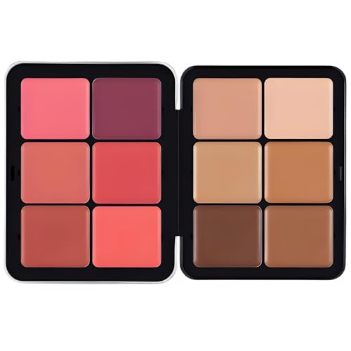 BLUSHER + CONTOUR ULTRA HD CREAMY Skin And Face ALL-IN-ONE Palette 12g