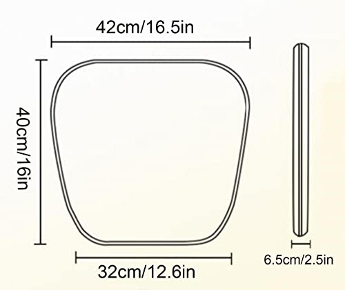 Milevo Velvet Dining Chair Pads With Ties, Chair Pads For Dining Chairs, Non Slip Chair Pad Seat Cushion For Dinning Kitchen Patio Living Room, U-Shape, 16" X 16.5",Navy,2 Count () #TOP6