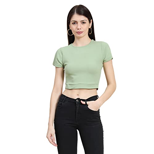 Image of KERI PERRY Women's Spandex Western Top(Light Green)