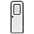 RecPro RV Rounded Entry Door with Screen & Lock | Tempered Glass | Rubber Seals (26" x 72")