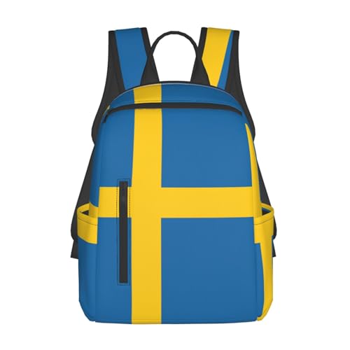 Sac à dos suédois léger bicolore imprimé au style scandinave unique