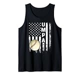 Baseball Umpa America Flag Vintage Christmas Xmas Tank Top