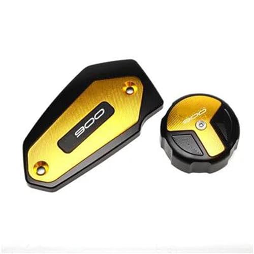 Tapa de depósito de frenos en aluminio azul anodizado para motos Kawasaki Z900 3
