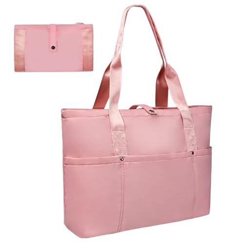 Work Bags for Women- Nursing Clinical Bag with Zipper Large Foldable Travel Bag Water-Resistant Handbag