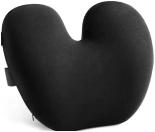 Lull Ergonomic Lumbar Pillow - Memory Foam Back Support for Office, Home, and Car, Adjustable Strap