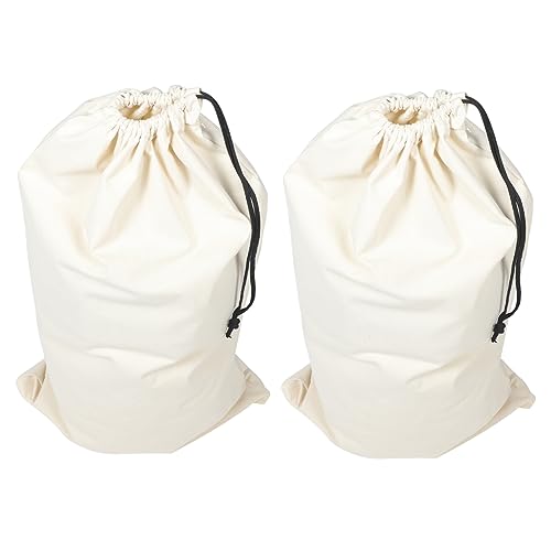 BESPORTBLE 2 Piezas bolsa de maquillaje bolsas de edredón funda Nordica - bolsa de almacenamiento embalaje doble bolsa de almacenamiento para ropa bolsa de lavandería con cordón lienzo