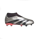 Adidas Unisex League Laceless Firm Ground, Platin Metallic/Aurora Black/Turbo, 1