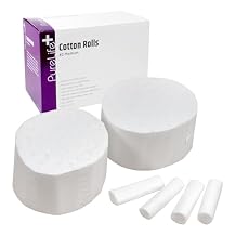 Dental Cotton Rolls | 2000 Pack | Super Absorbent Nosebleed Plugs, 1.5" Flexible Cotton for Mouth | Non-Sterile Gauze Rolls, Comfortable for Dental Use