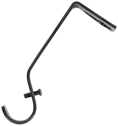 Preisvergleich Produktbild Bulk Hardware Gardinenstange für BH03240 Halter mit schwarzem Finish, 2 Stück