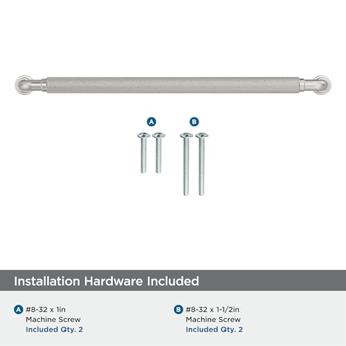 Amerock Collet 10-1/16 inch (256mm) Center-to-Center Satin Nickel Cabinet Pull, BP37687G10 by Amerock - Image 5