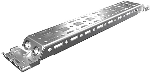 Lot de 4 rails de montage Rittal AX 2394.300 tôle d'acier robuste
