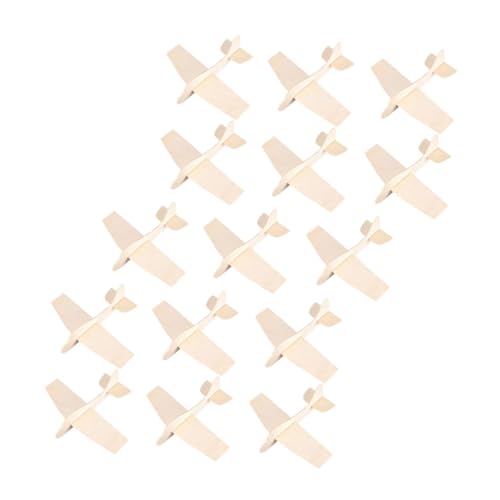 minkissy 15 piezas de Aviones de Madera para Pintar Juguetes de Madera sin Terminar Kit DIY para Regalo y Decorativo
