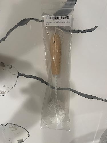 Florauspicious Whiskey Tasting Glass Brush - Also for Wine Glasses and Champagne Flutes, Ideal Champagne Flute Brush (Dark Hardwood)