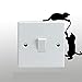 Produktbild Hacoly Wandschalter Wandsticker Steckdose Wandtattoo Nettes Karikaturtier Zwei Katzen Lichtschalter Wandaufkleber Kunst Wand Aufkleber Dekoration Wandtattoo Wandsticker
