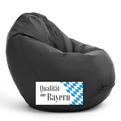 Bruni Sitzsack Classico L in Grau – XXL Sitzsack für...