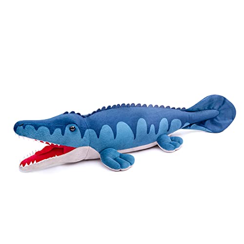 lilizzhoumax Peluche Mosasaurio 43cm/17”, Peluche Mosasaurio Lindas muñecas de Relleno de roedores, Dinosaurio Suave Relleno Juguetes De Animales Salvajes