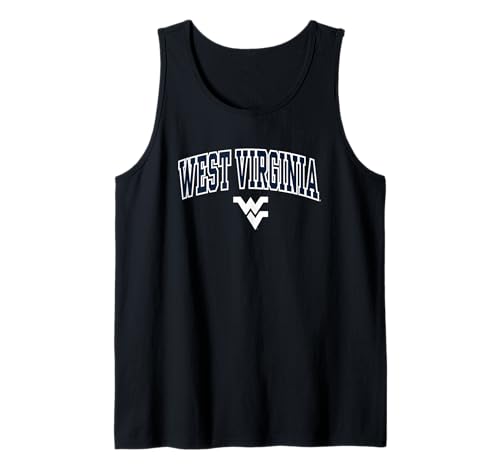 West Virginia Mountaineers Arch Over Black Tank Top