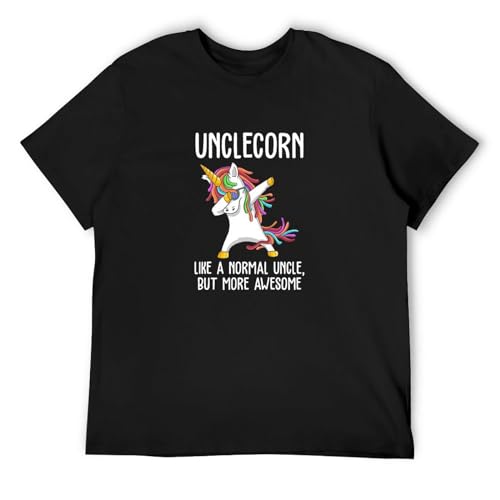 Unclecorn Like A Normal Uncle But More Awesome Dancing Unicorn Fashion Tshirt for Men Size L