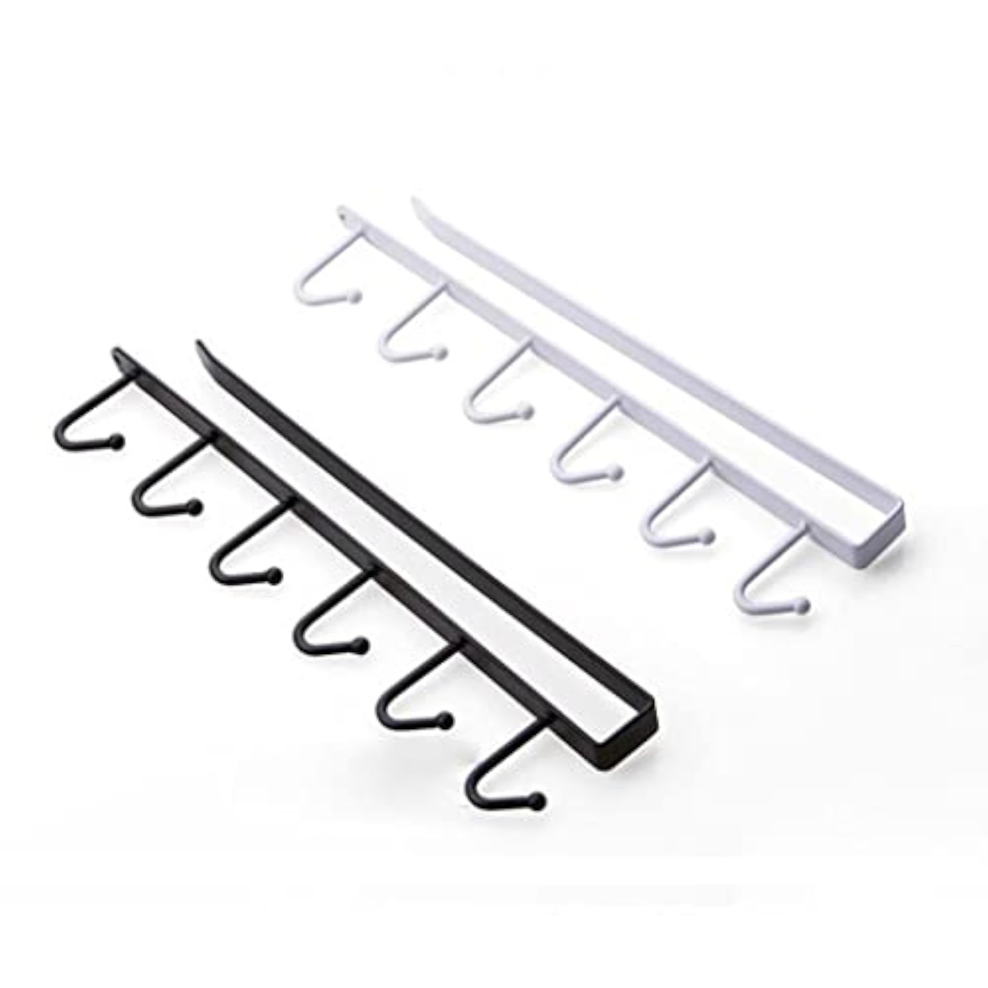 6 Hook Kitchen Under Shelf Cabinet Rack for Mug Holder