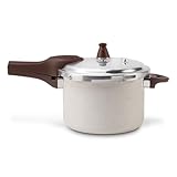 Brinox - Panela de Pressão 4,2L Antiaderente Ceramic Life com Fundo de Indução Pressure - Vanilla