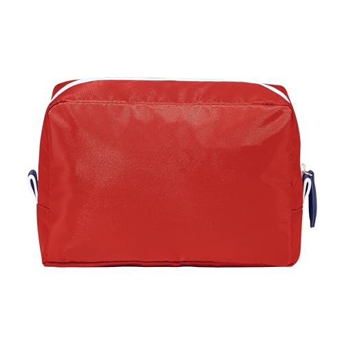 Paravel Toiletry Bag | Made with Recycled Negative Nylon Material | Everyday Travel Toiletry Bag | Bebop Red3