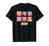 Kirby Vintage Panel Collage Poster T-Shirt - Unisex-Kids - Black - Small