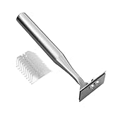 Küchenschaber - Ergonomischer Griff und rostfreies Gerät | Reinigung Mit Schaber Werkzeug | Für Zuhause, Innenbereich, Kochgeschirr, Wand, Aufkleber, Ecken,