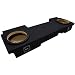 Compatible with Chevy Silverado or GMC Sierra HD Crew Cab Truck 2001-2006 Dual 10" Subwoofer Underseat Sub Box Speaker Enclosure