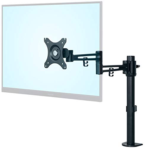 グリーンハウス モニターアーム 前後移動の4軸タイプ クランプ式 30インチ対応 耐荷重10kg GH-AMDB1