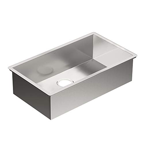 Moen G18180 1800 Series 31-Inch X 18-Inch Undermount 18 Gauge Stainless Steel Kitchen Single Bowl Sink Stainless Steel #TOP17