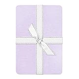 Butterblu Frankie Fitted Crib Sheet 100% Organic Cotton for Baby & Toddler Mattress, Breathable for Boys & Girls, Lavender, One Size